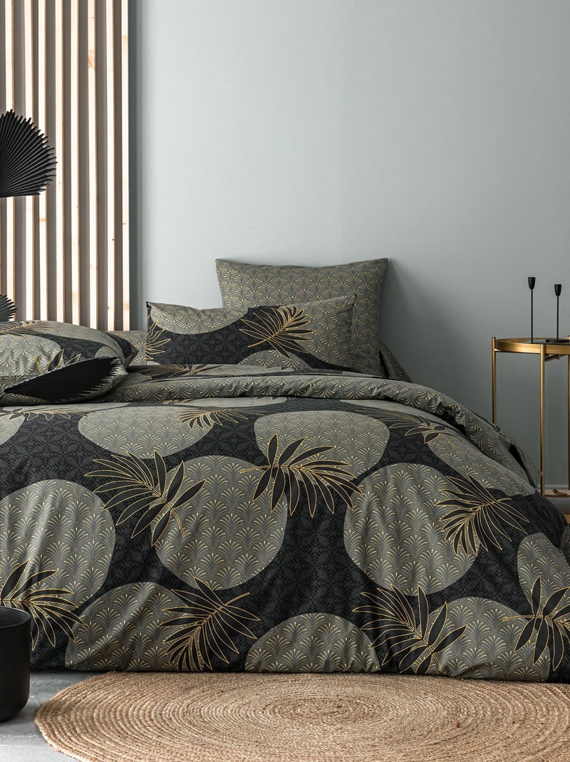 Becquet - Drap-housse BALTIA en coton Gris Argenté - Kiabi