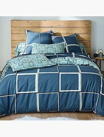 Becquet - drap-housse bibus bleu en coton