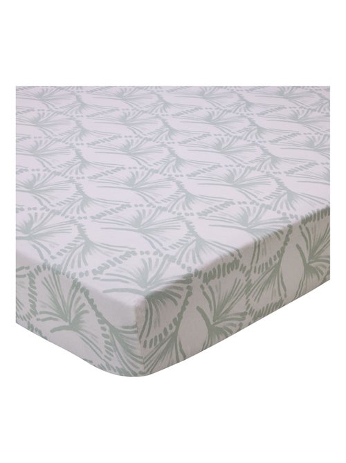 Becquet - Drap-housse BLEU NATURE en coton - Kiabi