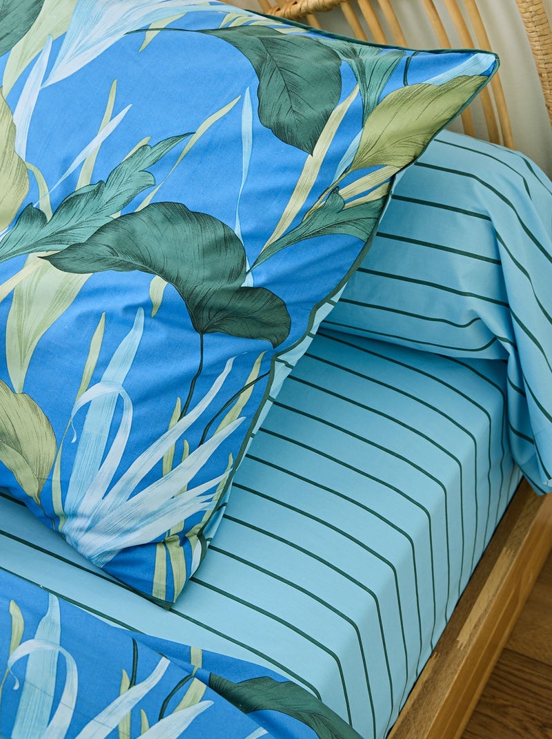 Becquet - Drap-housse BRUME D'ASIE en coton Vert - Kiabi