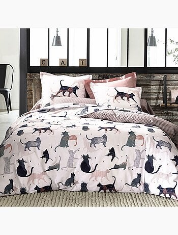Becquet - Drap-housse CHATS en coton