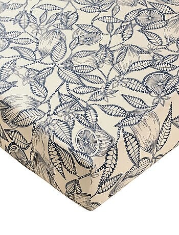 Becquet - Drap-housse CITRONNADE en coton