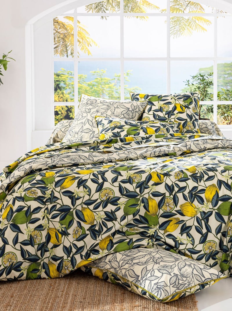 Becquet - Drap-housse CITRONNADE en coton Jaune citron - Kiabi