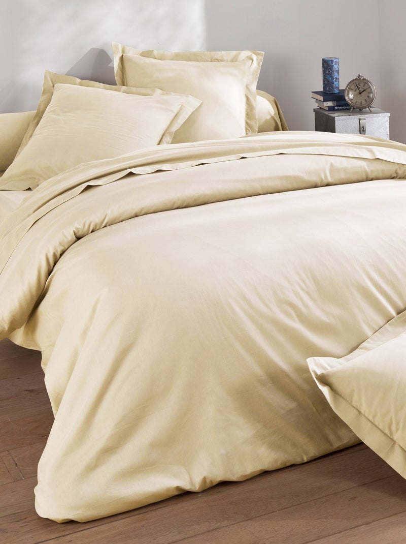 Becquet - Drap-housse COTON UNI LAURÉAT en coton Beige sable - Kiabi