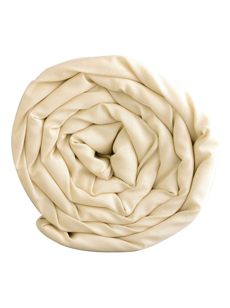 Becquet - Drap-housse COTON UNI LAURÉAT en coton Beige sable - Kiabi