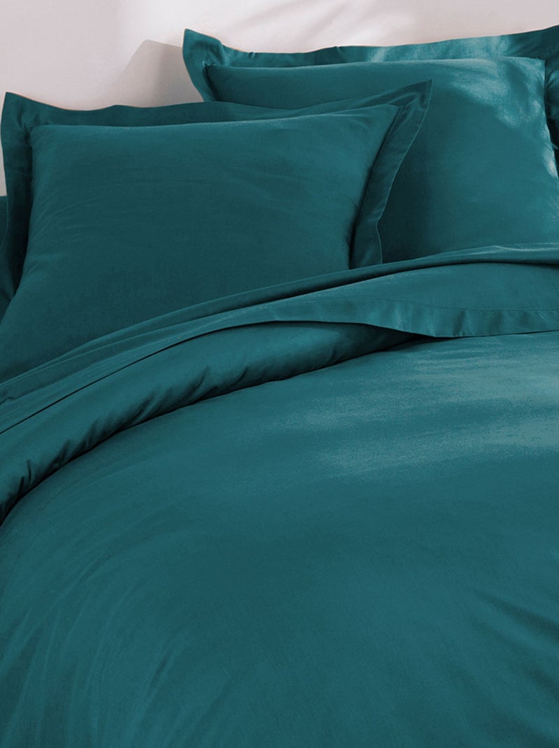 Becquet - Drap-housse COTON UNI LAURÉAT en coton Bleu canard - Kiabi