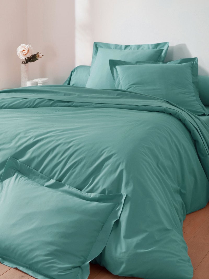 Becquet - Drap-housse COTON UNI LAURÉAT en coton Bleu céladon - Kiabi