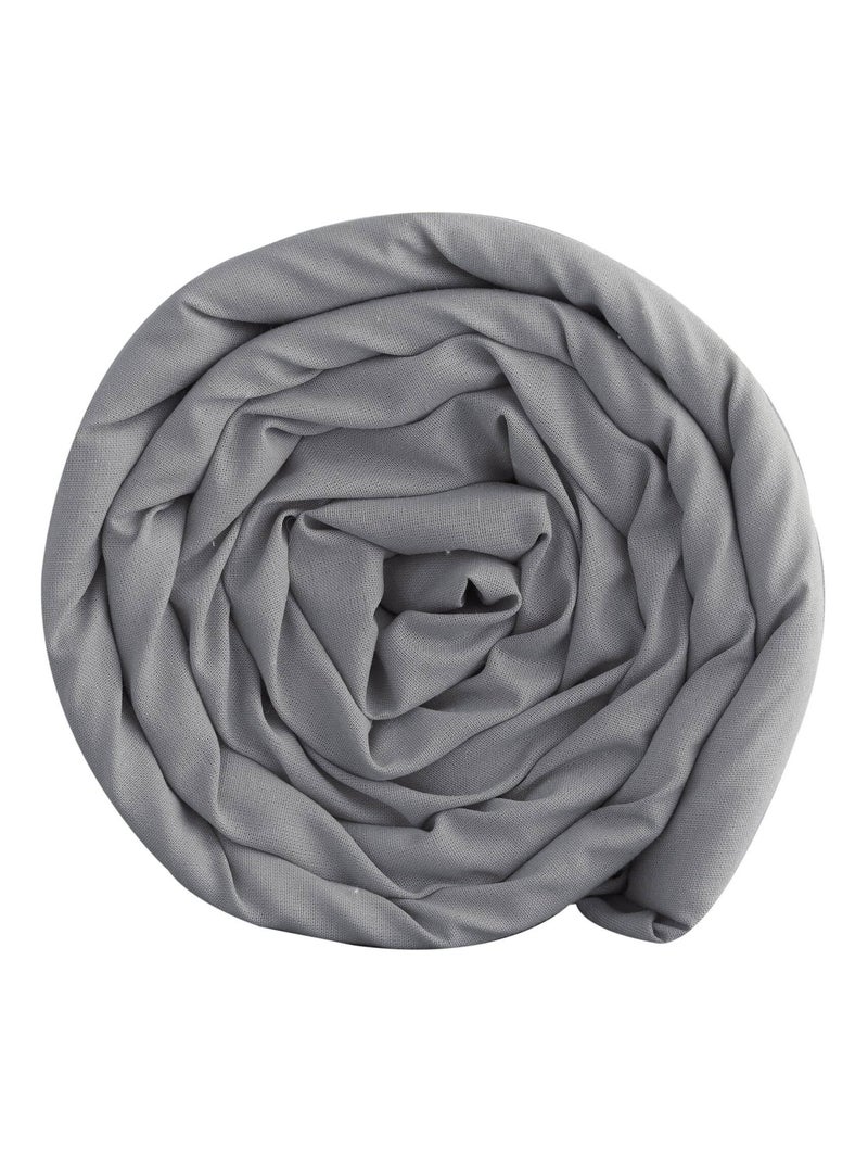 Becquet - Drap-housse COTON UNI LAURÉAT en coton Gris moyen - Kiabi