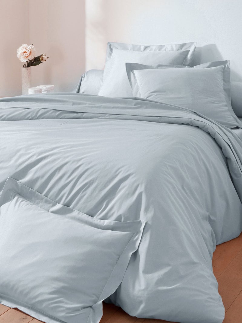 Becquet - Drap-housse COTON UNI LAURÉAT en coton Gris perle - Kiabi
