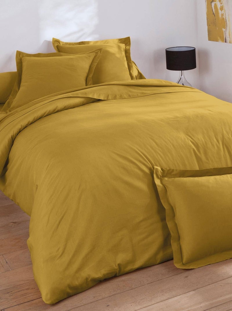 Becquet - Drap-housse COTON UNI LAURÉAT en coton Jaune foncé - Kiabi