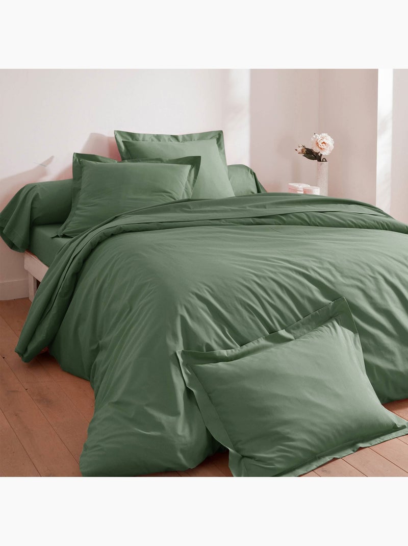 Becquet - Drap-housse COTON UNI LAURÉAT en coton Vert foncé - Kiabi