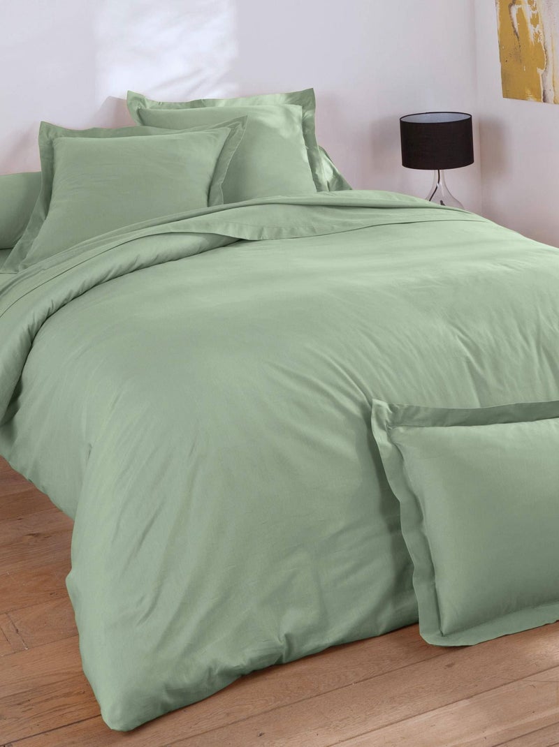 Becquet - Drap-housse COTON UNI LAURÉAT en coton Vert jade - Kiabi