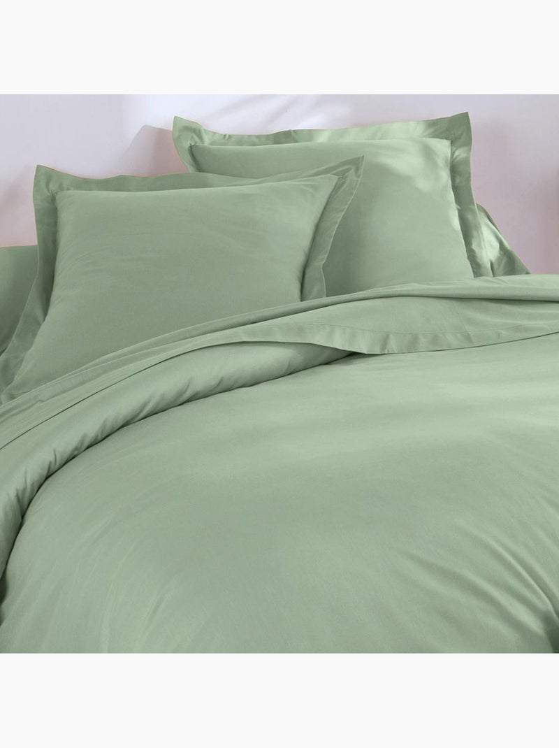 Becquet - Drap-housse COTON UNI LAURÉAT en coton Vert jade - Kiabi