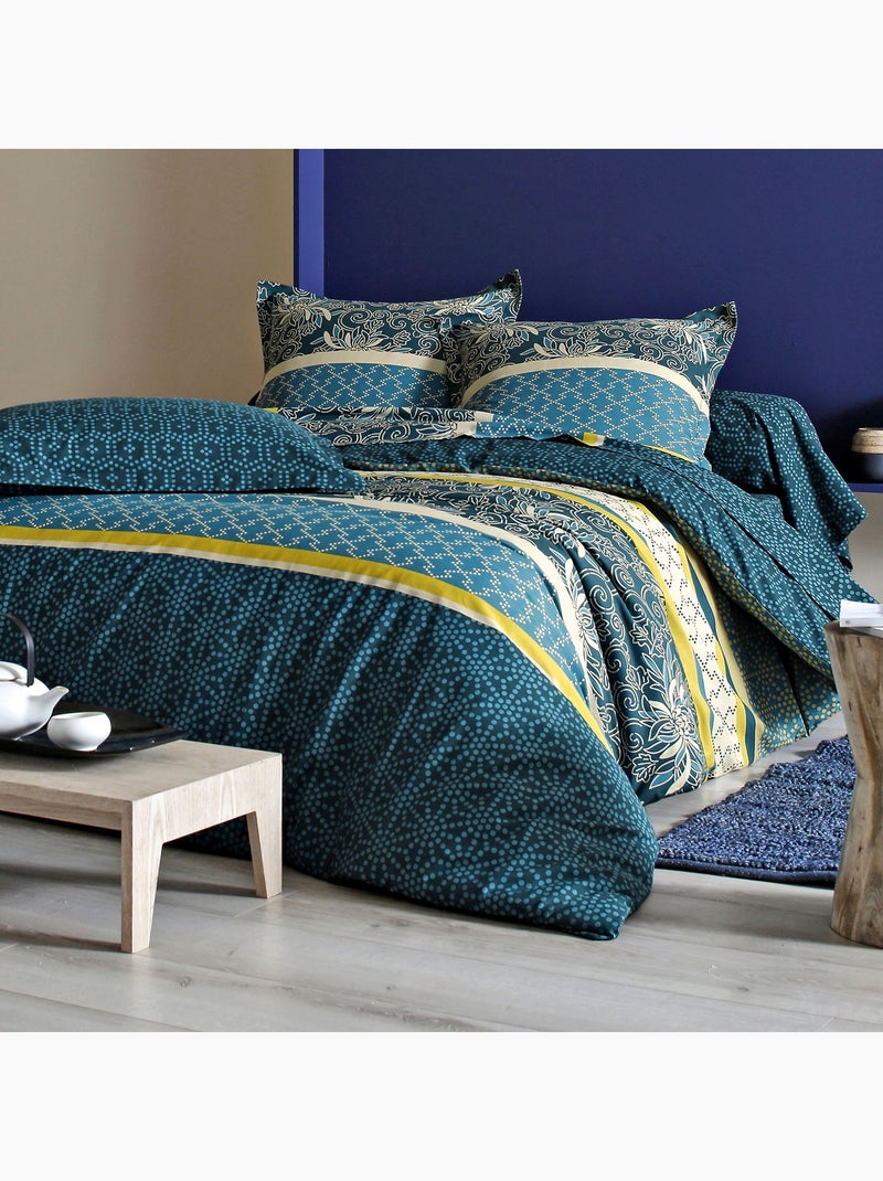 Becquet - Drap-housse CUZCO POLYCOTON en coton Bleu - Kiabi