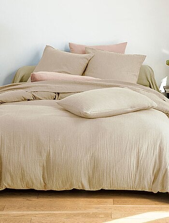 Becquet - Drap-housse DOUBLE GAZE en coton