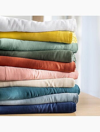 Becquet - Drap-housse DOUBLE GAZE en coton