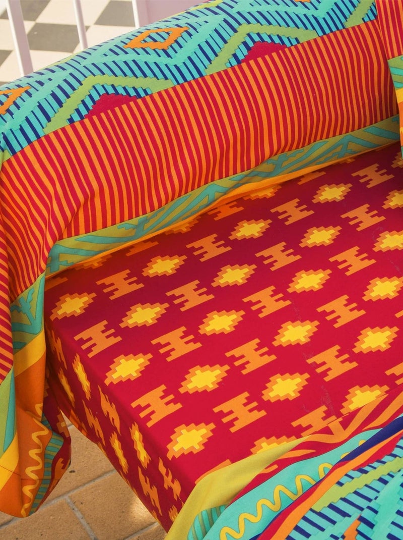 Becquet - Drap-housse EL GRINGO en coton Multicolore - Kiabi