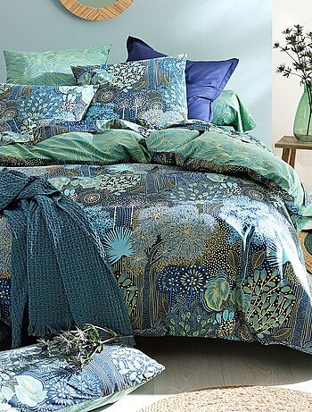 Becquet - Drap-housse FORET MARINE en coton