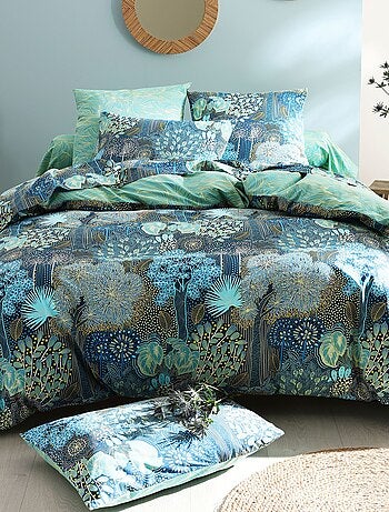 Becquet - Drap-housse FORET MARINE en coton