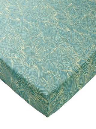 Becquet - Drap-housse FORET MARINE en coton