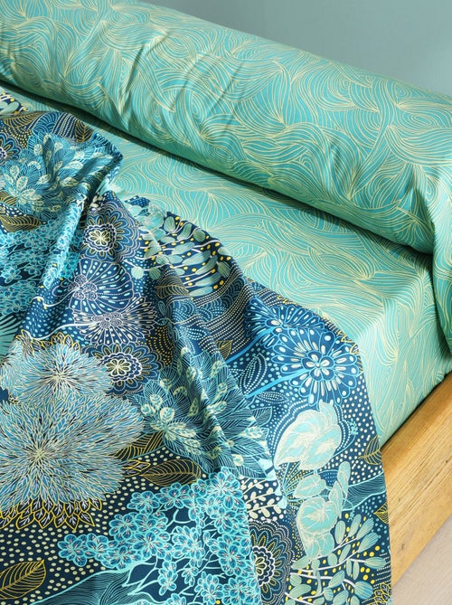 Becquet - Drap-housse FORET MARINE en coton - Kiabi Becquet - Drap-housse FORET MARINE en coton - Kiabi