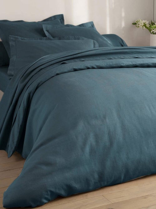 Becquet - Drap-housse Gamme unie lin prélavé en lin - Kiabi