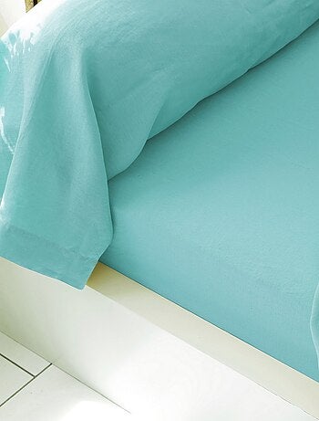 Becquet - Drap-housse Gamme unie lin prélavé en lin