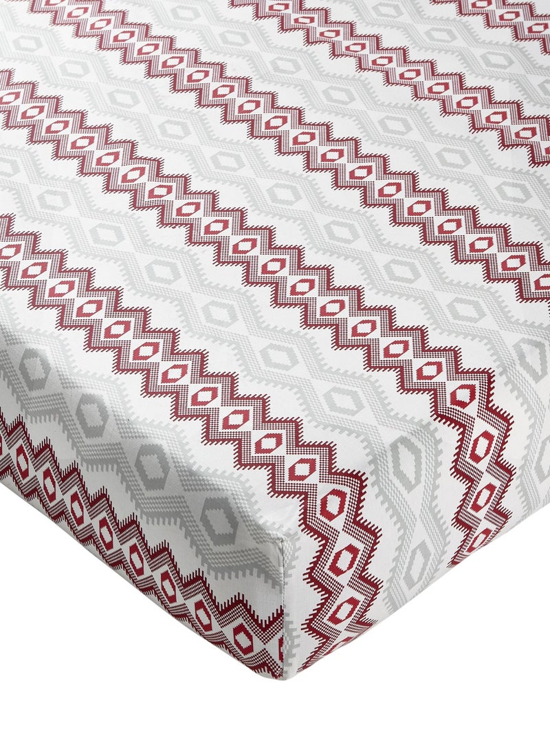 Becquet - Drap-housse GIRLY en coton Rouge - Kiabi