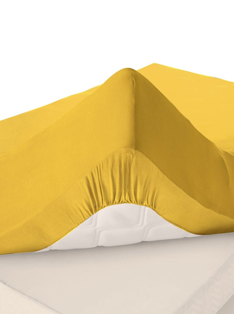 Becquet - Drap-housse grand bonnet Grands bonnets en coton Jaune foncé - Kiabi