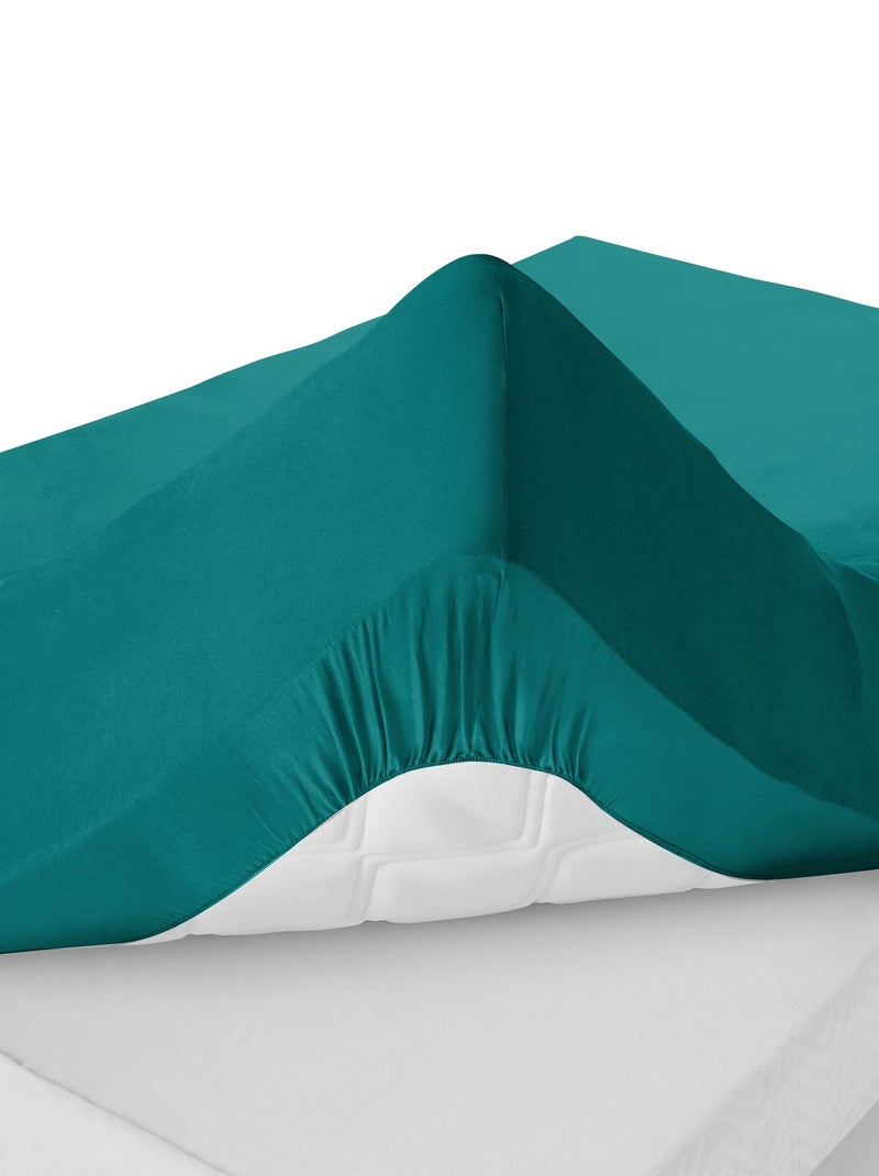 Becquet - Drap-housse grand bonnet Grands bonnets en coton Vert émeraude - Kiabi
