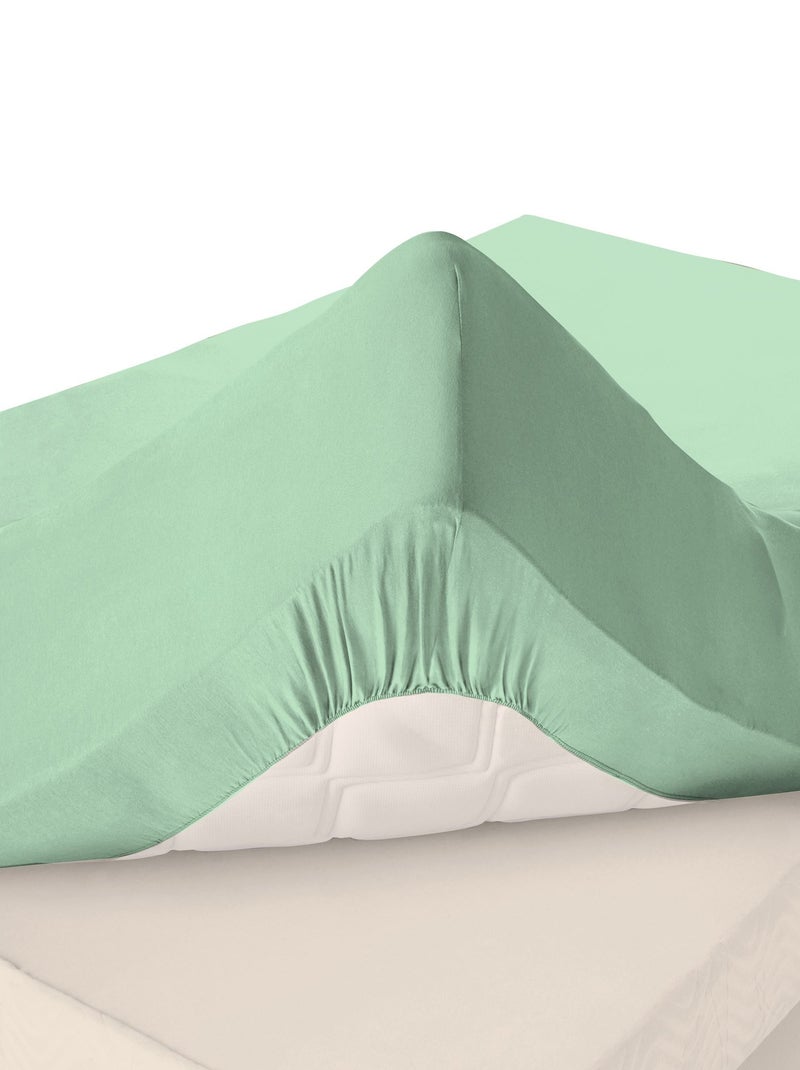 Becquet - Drap-housse grand bonnet Grands bonnets en coton Vert jade - Kiabi
