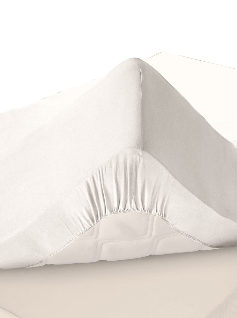 Becquet - Drap-housse grand bonnet PERCALE en coton Blanc - Kiabi