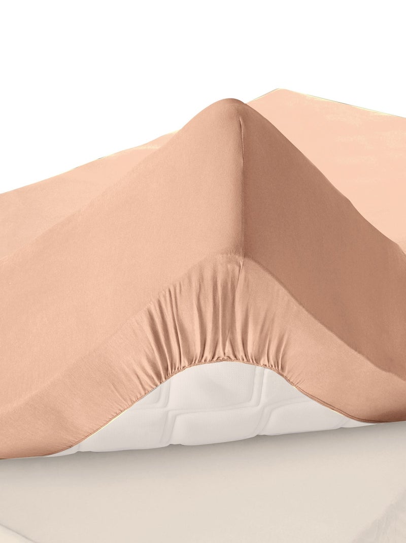Becquet - Drap-housse grand bonnet PERCALE en coton Rose clair - Kiabi