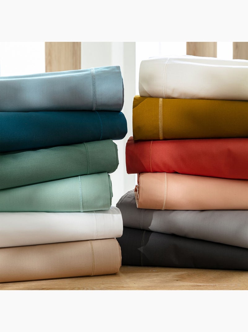 Becquet - Drap-housse grand bonnet PERCALE SUPER GD B en coton Rose foncé - Kiabi