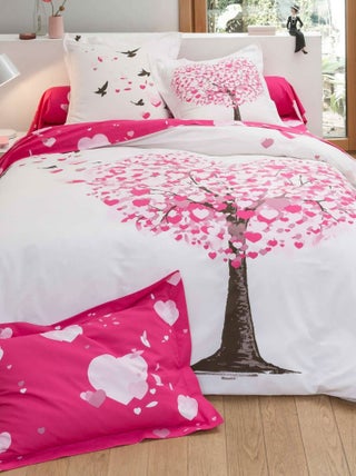 Becquet - Drap-housse HEART TREE en coton