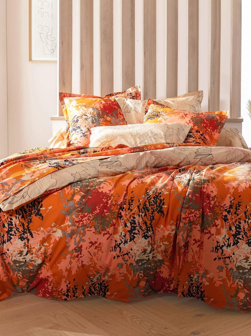 Becquet - Drap-housse JULIETTE en coton Orange - Kiabi