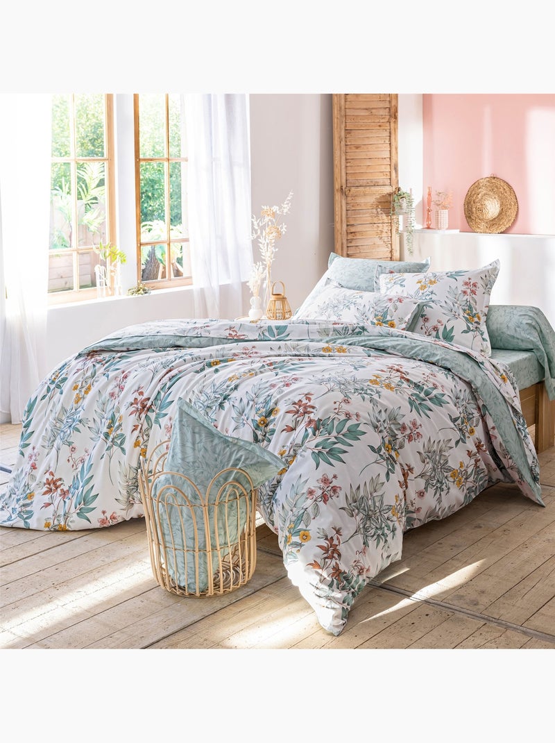 Becquet - Drap-housse LEANE en coton Vert - Kiabi