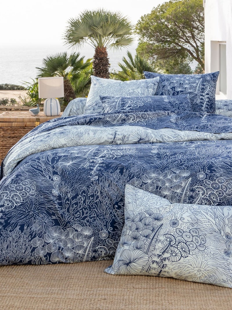 Becquet - Drap-housse LES PROFONDEURS en coton Bleu marine - Kiabi