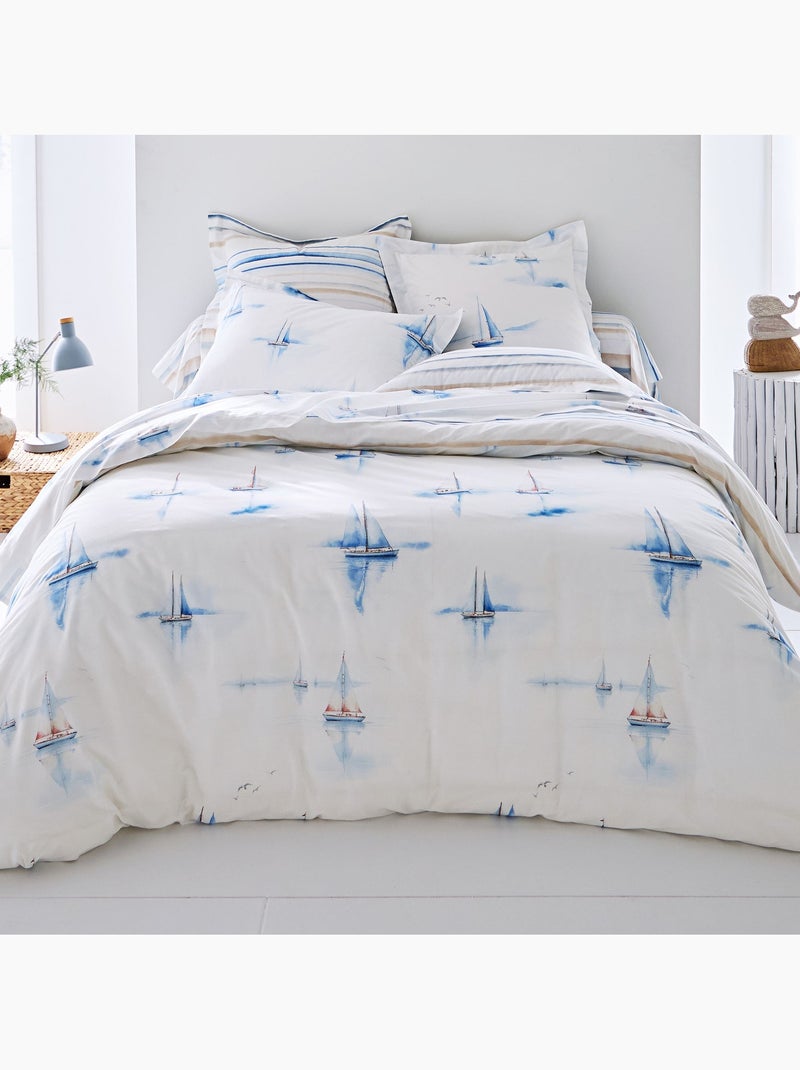 Becquet - Drap-housse MARÉE HAUTE en coton Bleu - Kiabi