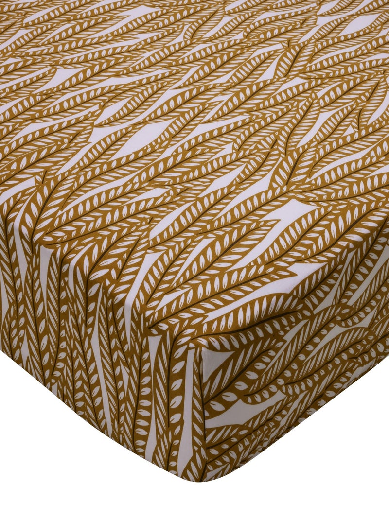 Becquet - Drap-housse NATURE FERTILE en coton Beige - Kiabi