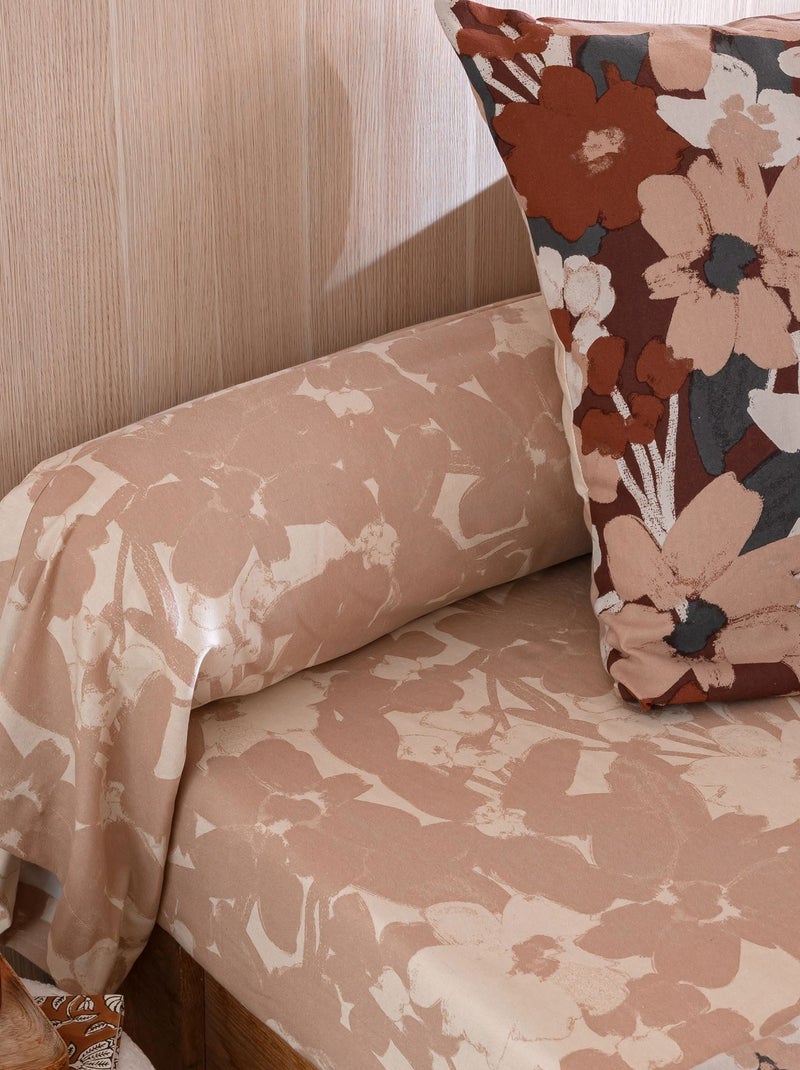 Becquet - Drap-housse NOTE D'OR en coton Beige - Kiabi