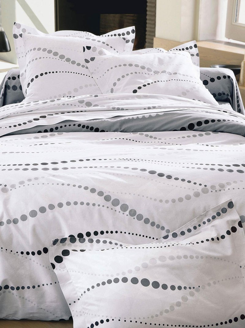Becquet - Drap-housse ONDES en coton Blanc - Kiabi