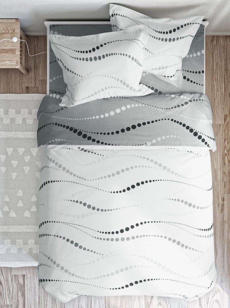 Becquet - Drap-housse ONDES en coton Blanc - Kiabi