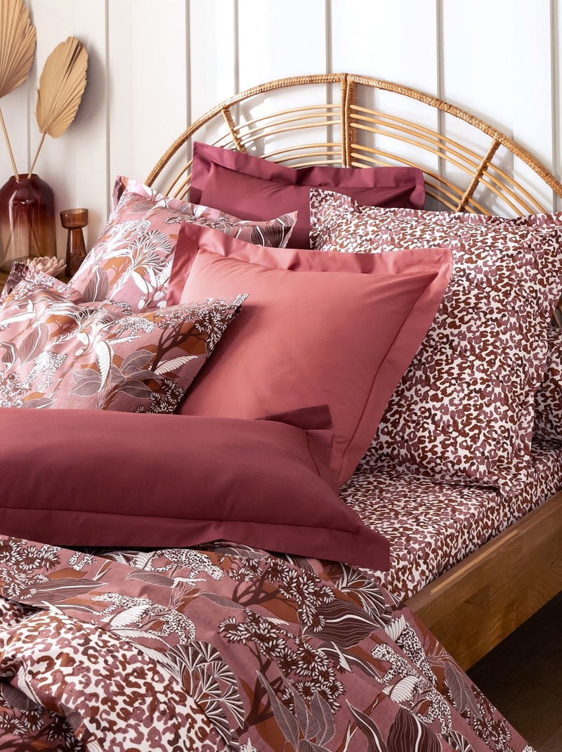 Becquet - Drap-housse PANTHERE en coton Rose foncé - Kiabi