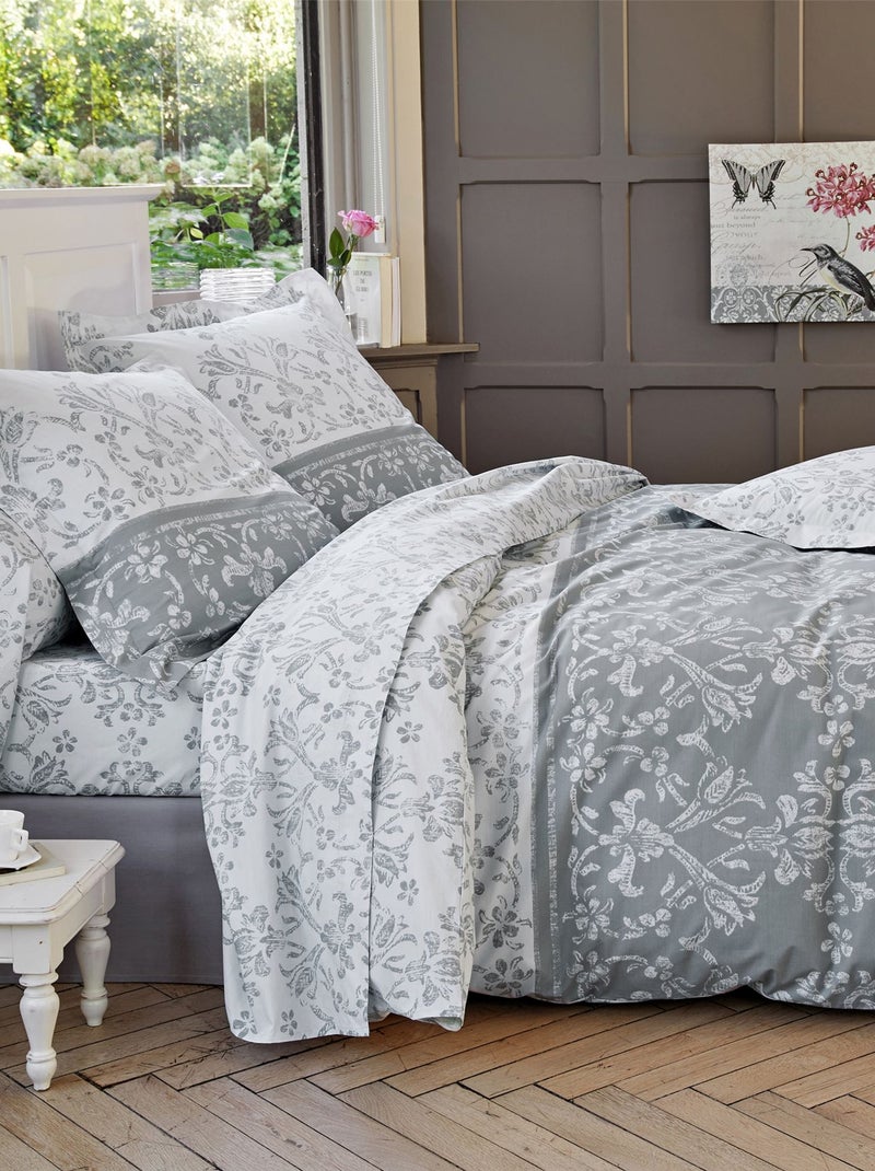 Becquet - Drap-housse PASTOURELLE en coton Gris Argenté - Kiabi