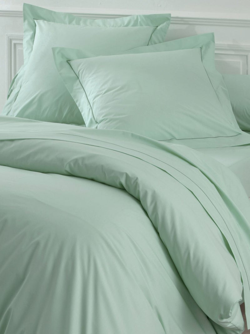 Becquet - Drap-housse PERCALE 2015 en coton Vert clair - Kiabi