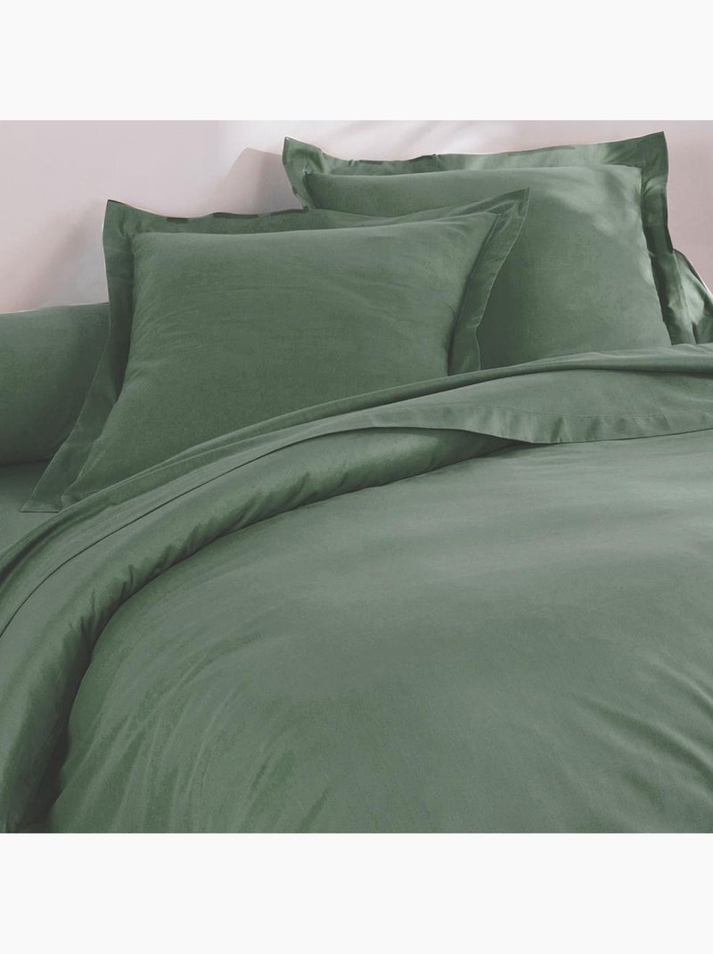 Becquet - Drap-housse PERCALE 2015 en coton Vert - Kiabi
