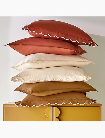 Becquet - drap-housse percale lavee ondulee en coton