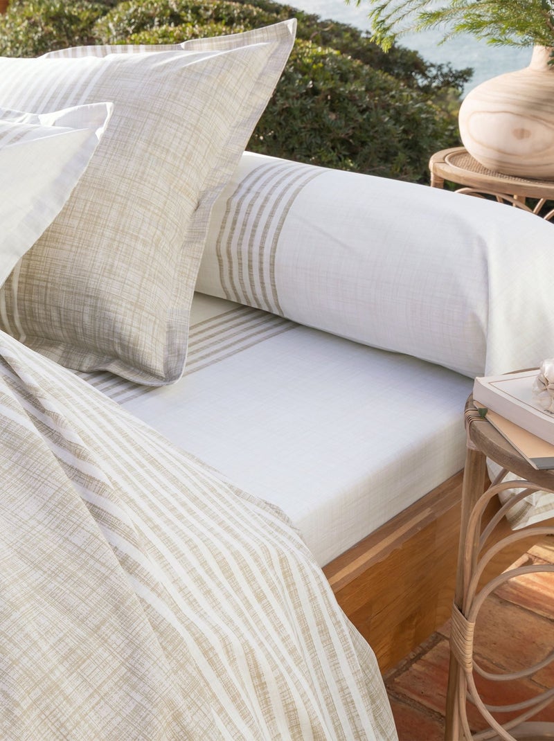 Becquet - Drap-housse PLONGEOIR en coton Beige - Kiabi