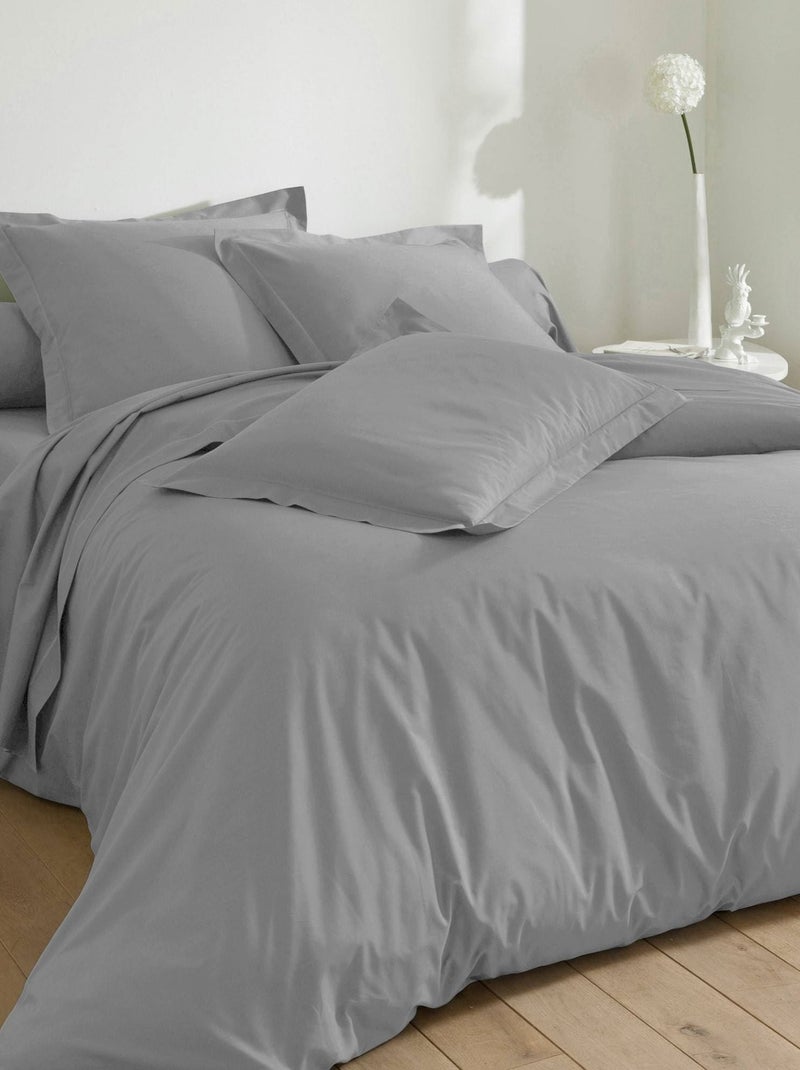 Becquet - Drap-housse POLYCOTON UNI LAURÉAT en coton Gris Argenté - Kiabi